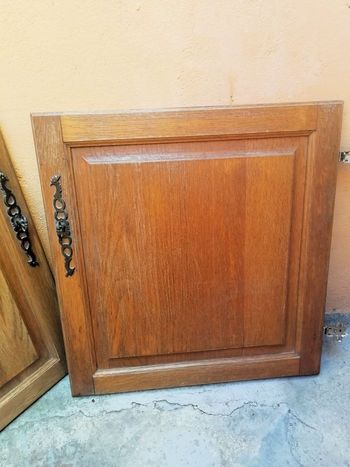 2 porte de meuble chène