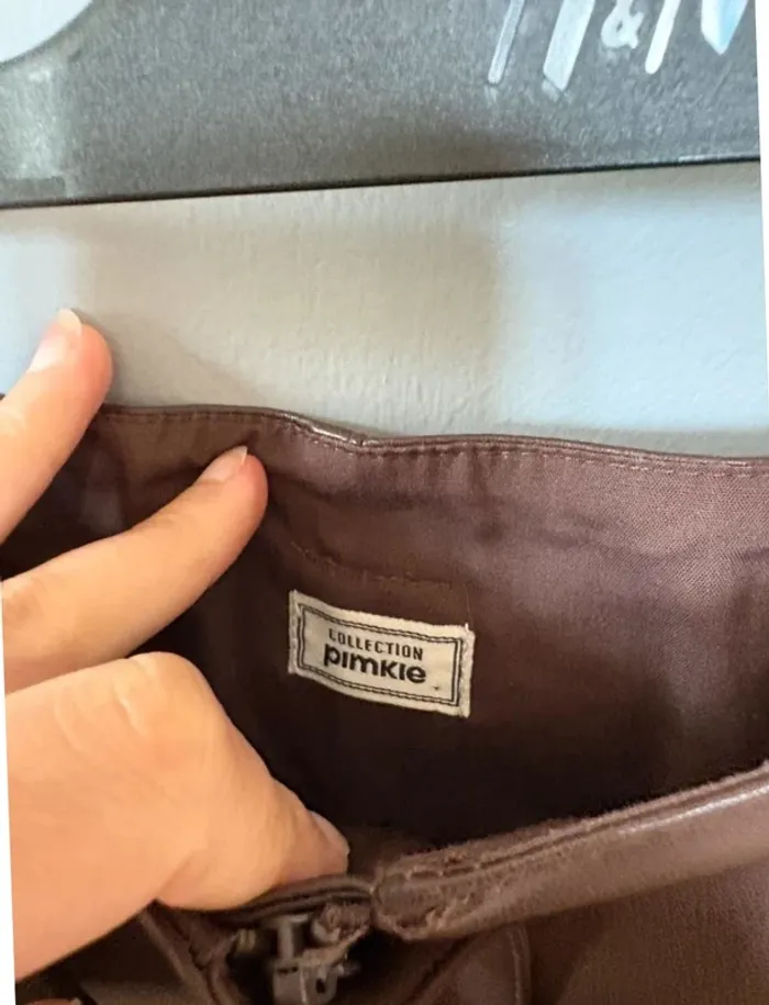 Short taille haute Marron simili cuir 36 Pimkie - photo numéro 2
