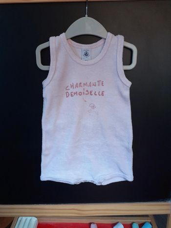 Combishort fille taille 12 mois - Petit Bateau