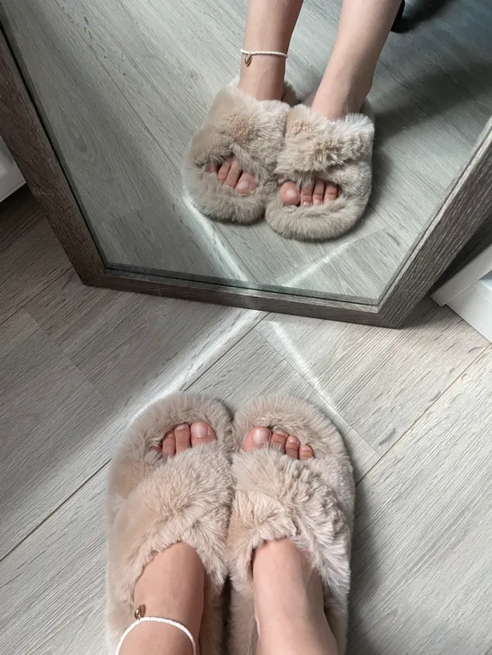 Pantoufles duveteuses