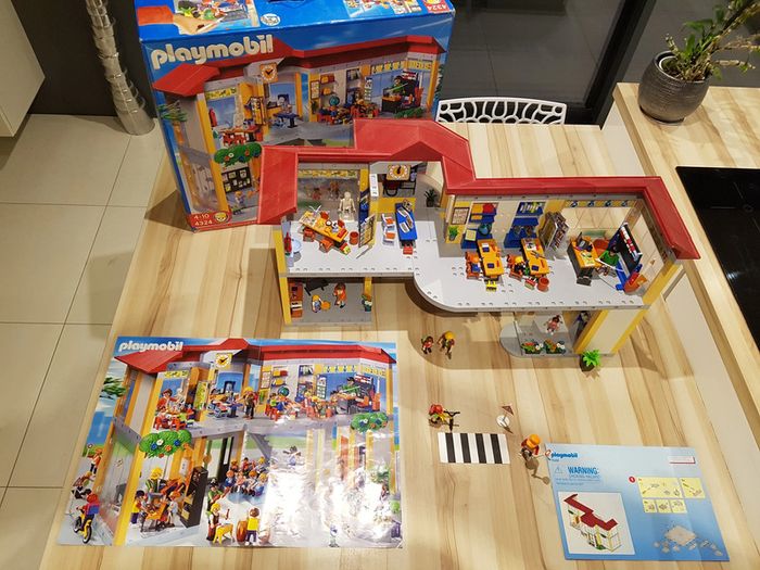 Boîte école playmobil set 4324 date de 2009 + scène du passage piéton - photo numéro 15