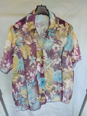 Chemisier manches courtes taille 52