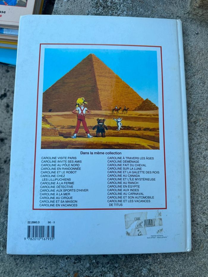 Beau livre traditionnel vintage bd Caroline en Egypte - photo numéro 2
