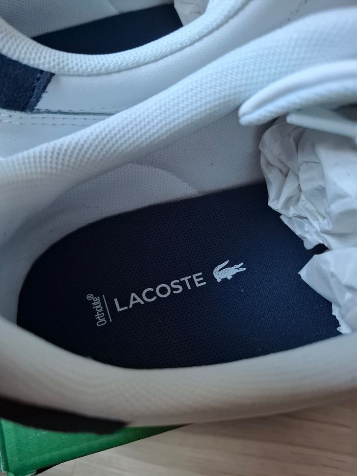 Baskets Lacoste Classic  t.42  100%Cuir, Neuf jamais porte valeur 145€ - photo numéro 5