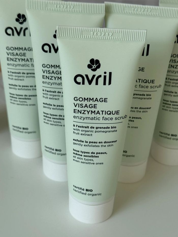 Lot de 7 tubes gommage enzymatique Avril bio 50 ml - photo numéro 2