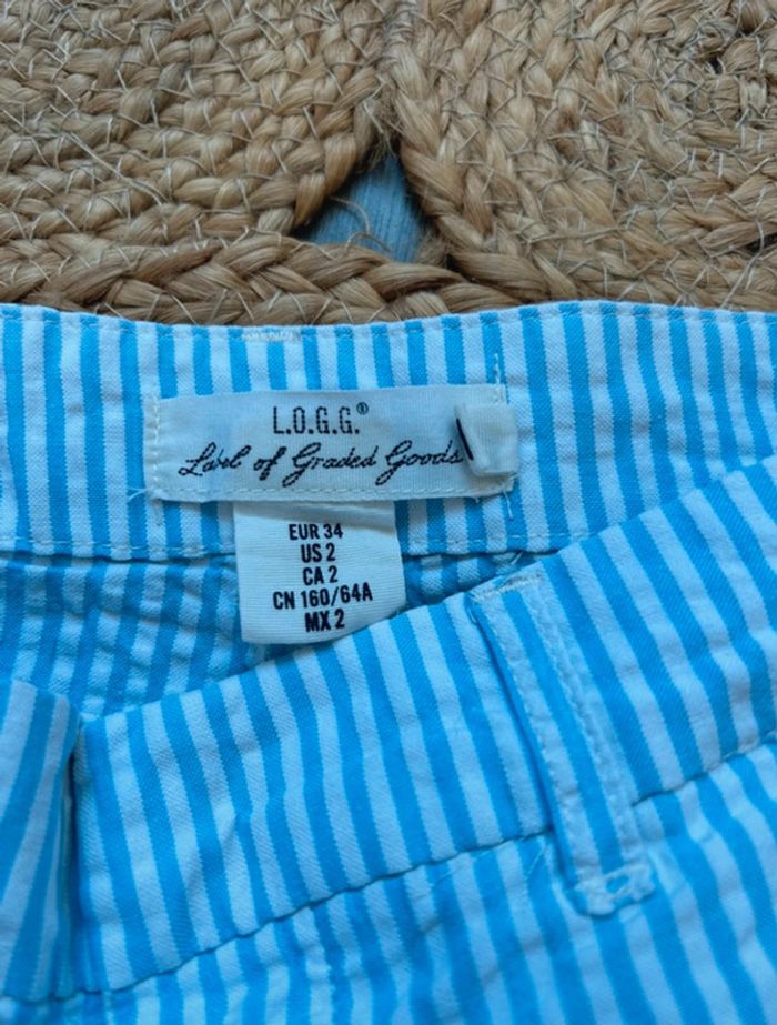 Short rayé H&M taille 34 - photo numéro 3