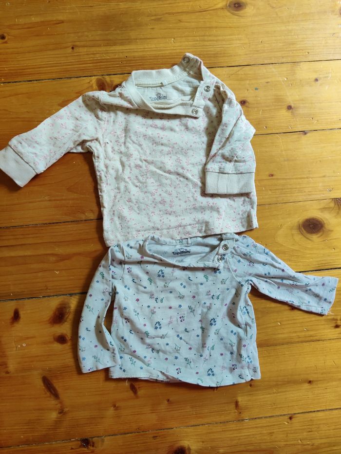 2 ensembles salopettes 1m fille - photo numéro 3