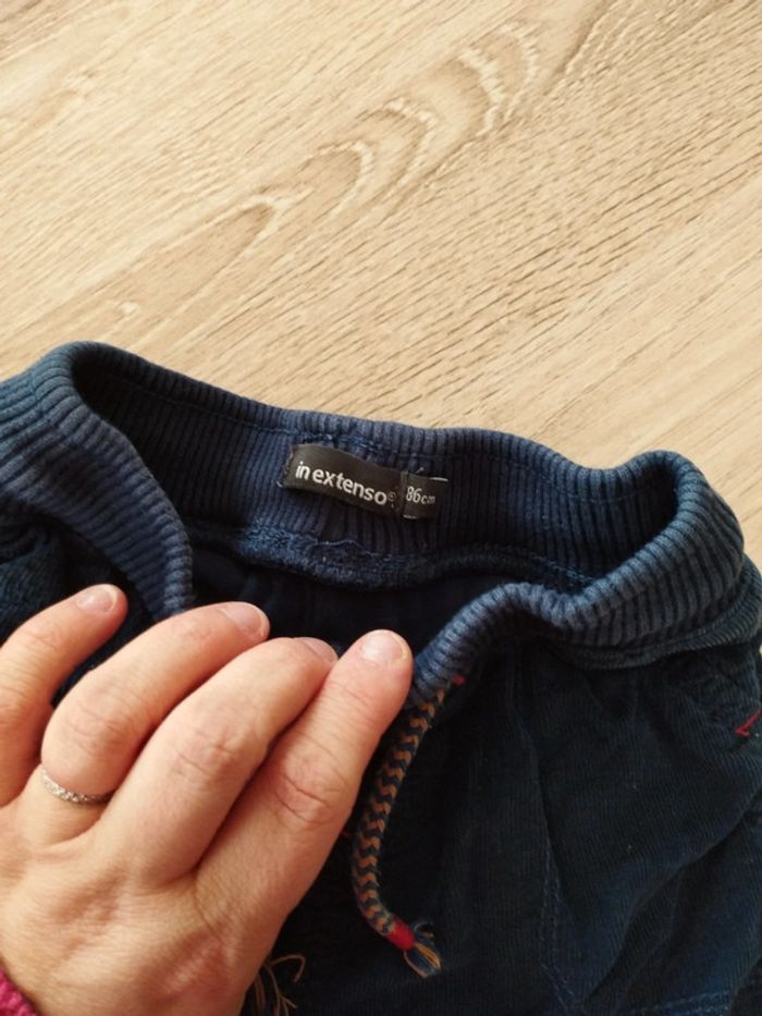 Pantalon chaud jogging velours In extenso 18 mois - photo numéro 2