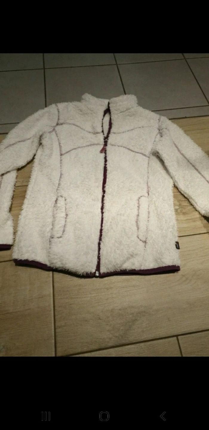 Veste polaire moumoute blanche fille étirel 14 ans - photo numéro 2