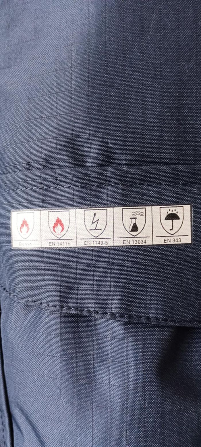 Parka de travail marine imperméable, ignifugé et antistatique SIOEN Taille L - photo numéro 3