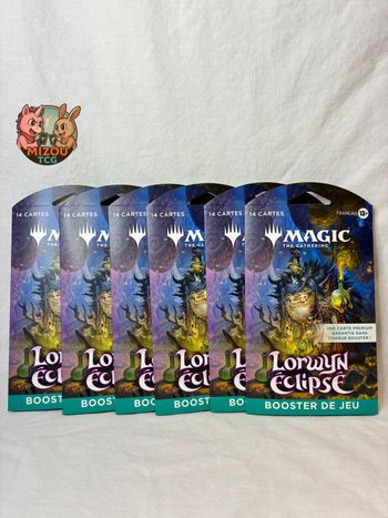 lot 6 Boosters Sleeved Lorwyn Éclipsé FR Magic The Gathering
