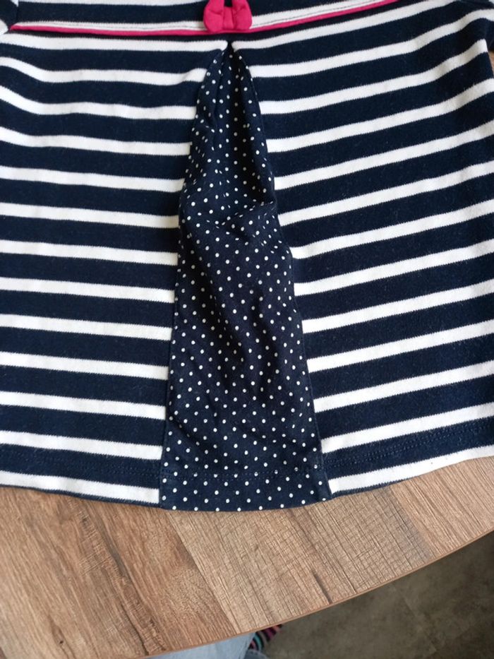 Pull Week end à la Mer, rayé marine, blanc et rose, Taille 3 ans - photo numéro 10