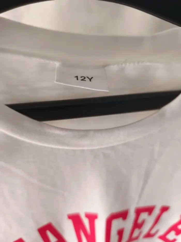 T-shirt blanc court 12 ans - photo numéro 3