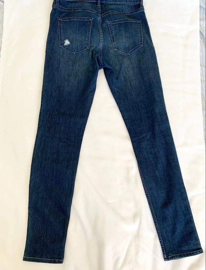 Jean skinny – H&M – effet usé, Bleu denim – Taille 38/M – Excellent état - photo numéro 3