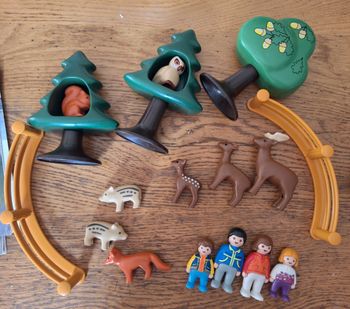 Playmobil 1.2.3 - 6772 - parc d'animaux et famille