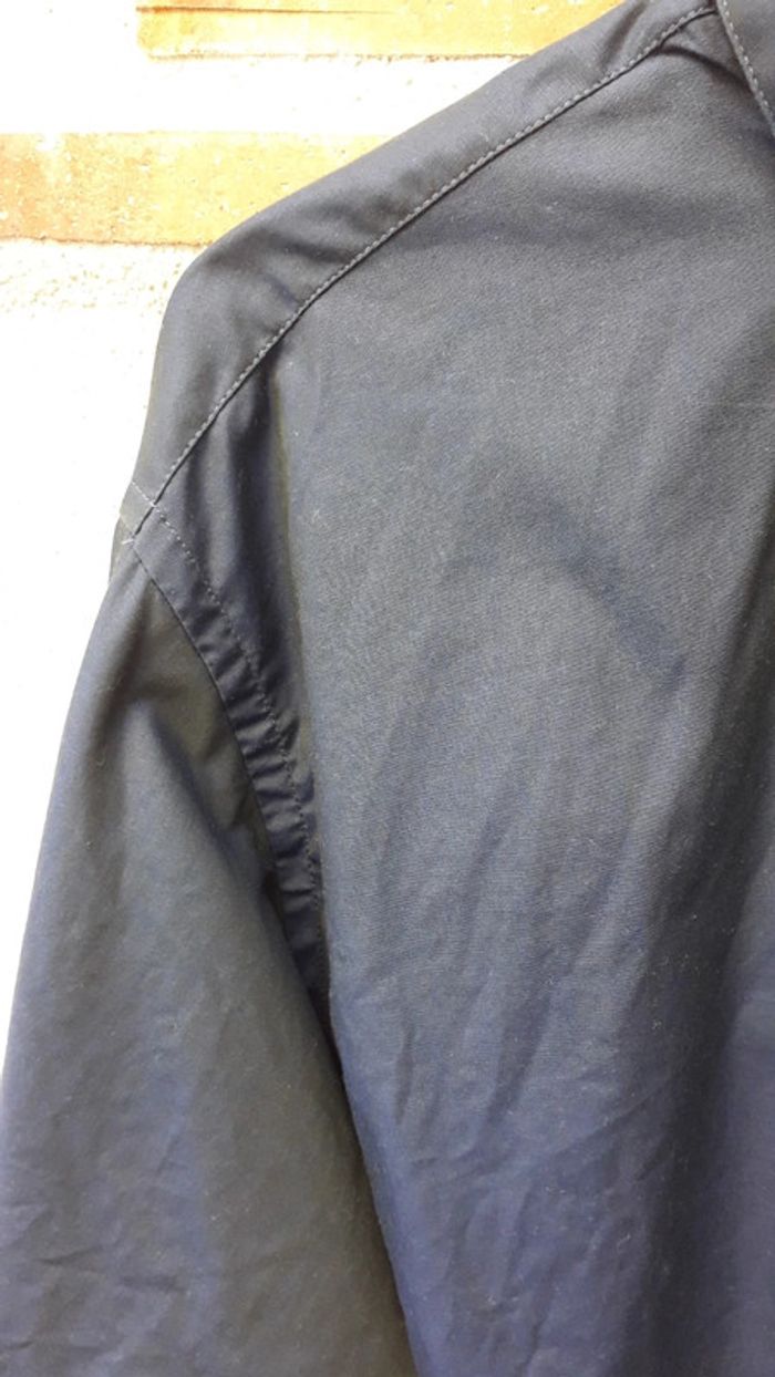 Très belle chemise homme marine irisé vert - photo numéro 2