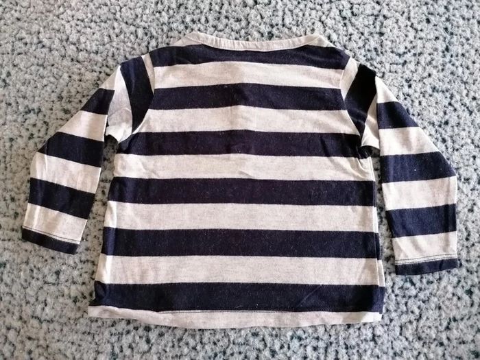 Tee-shirt à rayures garçon taille 6 mois - photo numéro 2