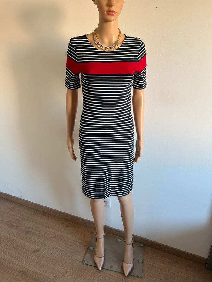 Robe rayée à manches courtes Esprit taille M jamais portée - photo numéro 3