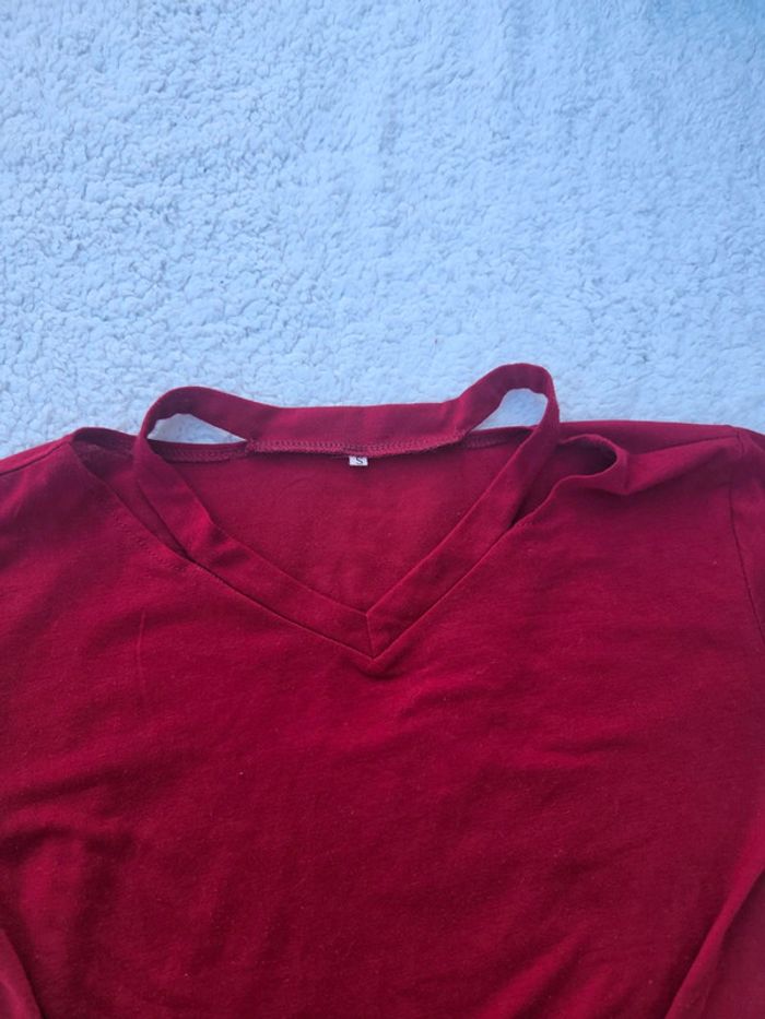 T-shirt Court Rouge - photo numéro 5
