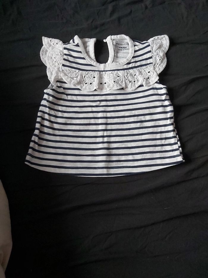 Tshirt primark 0/3mois 62cm