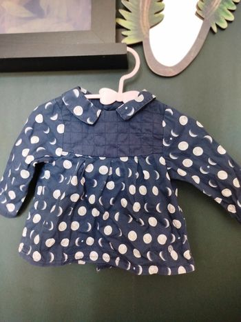 Robe/tunique motifs lune - 6 mois