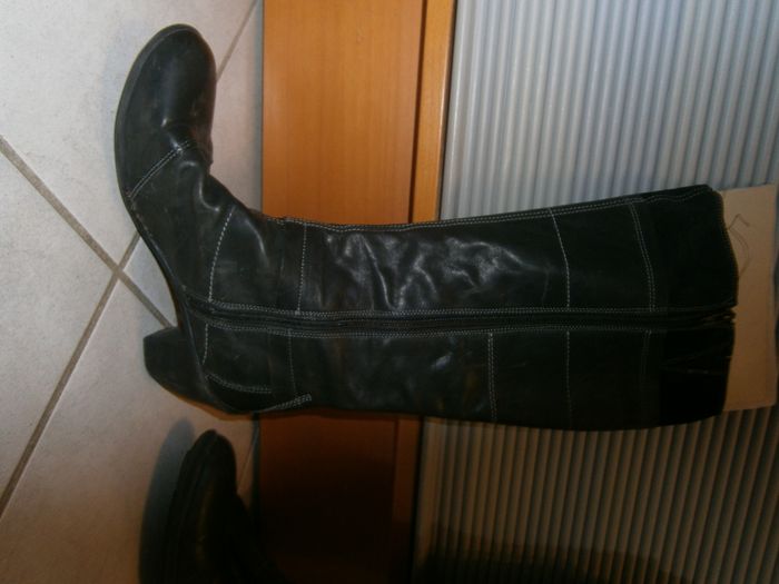 Bottes à talon en cuir marron PATAUGAS P38 - photo numéro 5