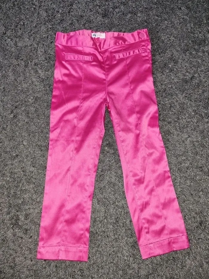 Pantalon satiné rose H&M 4/5 ans