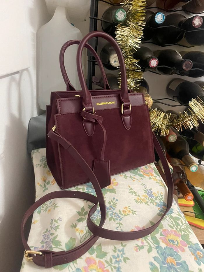 Sac Fourre-Tout Élégant Bordeaux pour Femme - Chic Couleur Unie - photo numéro 10