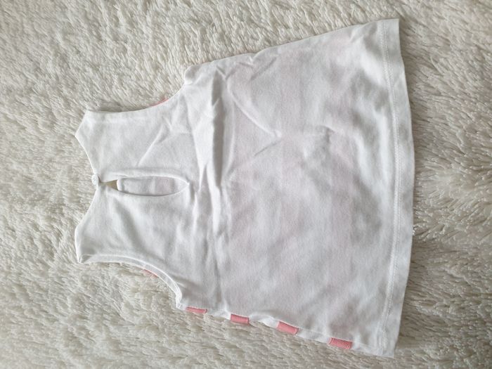 Débardeur blanc rayures roses - T6M - Pat et Ripaton - photo numéro 4