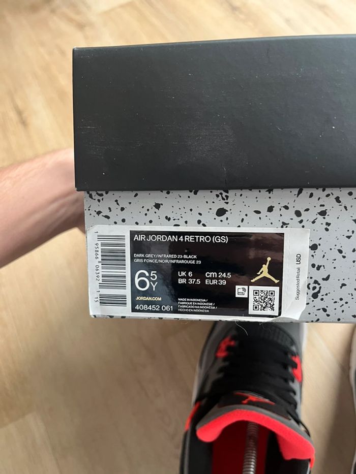 Air Jordan 4 Retro Infrared 39 - photo numéro 7