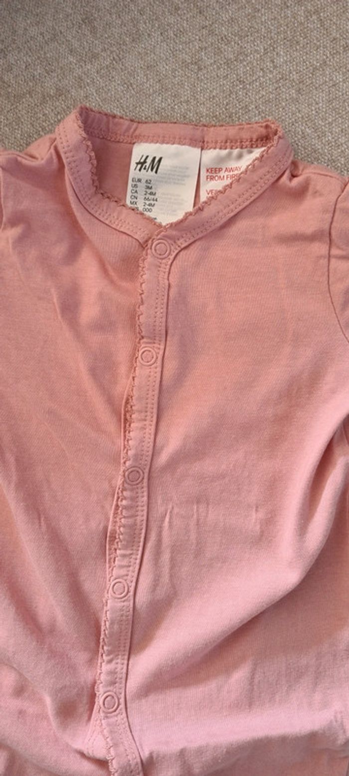 Lot de 2 Pyjamas H&M 62 cm - photo numéro 4