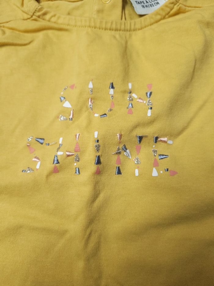 t-shirt sun shine tao 18 mois - photo numéro 4