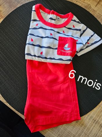 Lot de 2 ensembles tee-shirt short