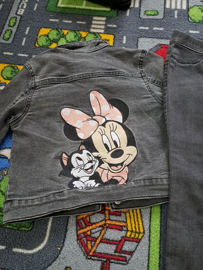Ensemble Minnie en jean 4-5 ans - photo numéro 3
