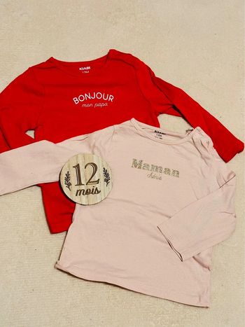 Lot 2 t-shirt manches longues