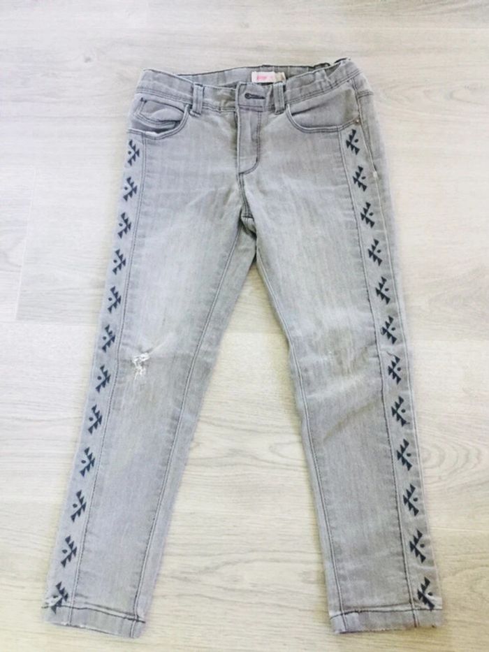 Jeans fille gris 5 ans pantalon - photo numéro 9