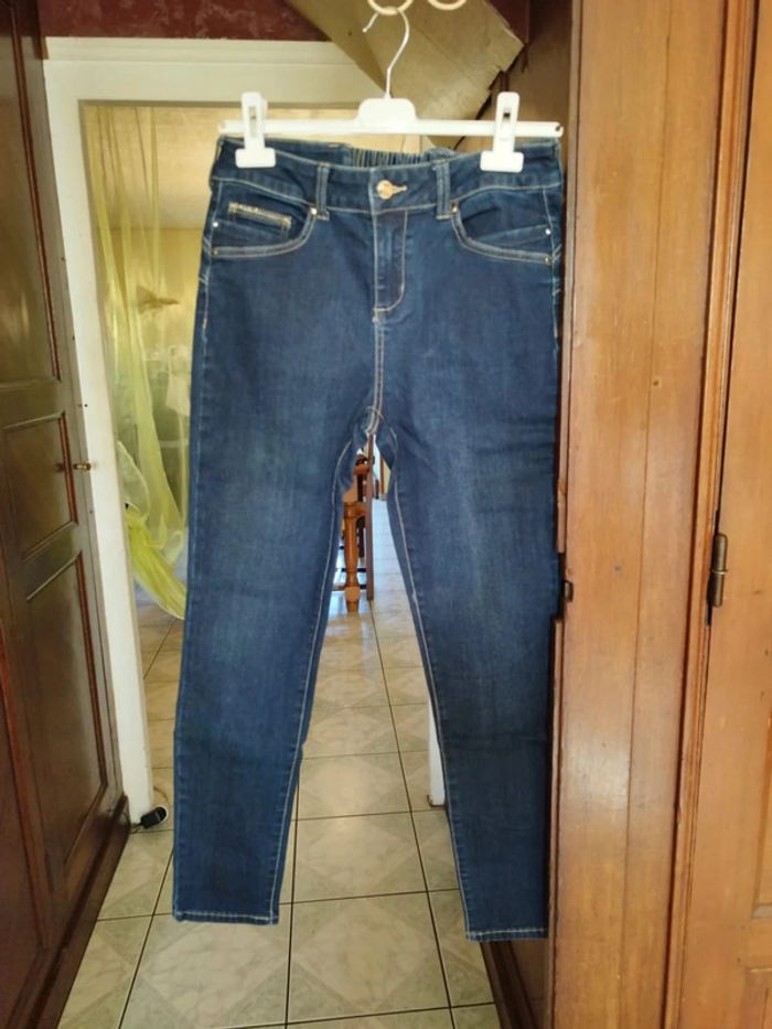 Jeans bleu foncé droit skinny M/38 y2k Lolaliza