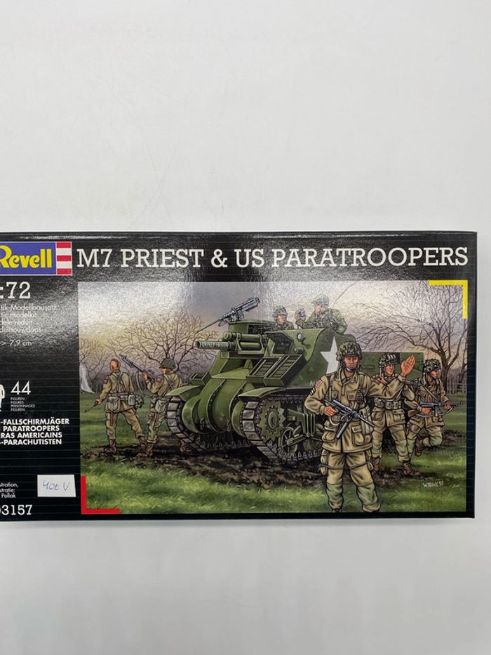 Revell maquette m7 priest & us paratroopers
