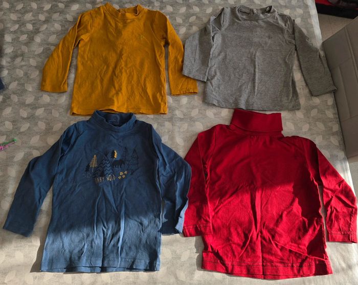 Lot de 4 cols roulés 24 mois