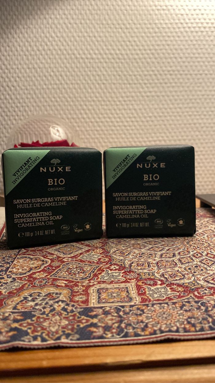 Lot de 2 nuxe bio savons surgras vivifiants