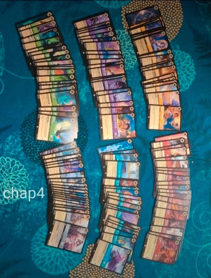 Lot de carte lorcana co/unco chap4 Fr