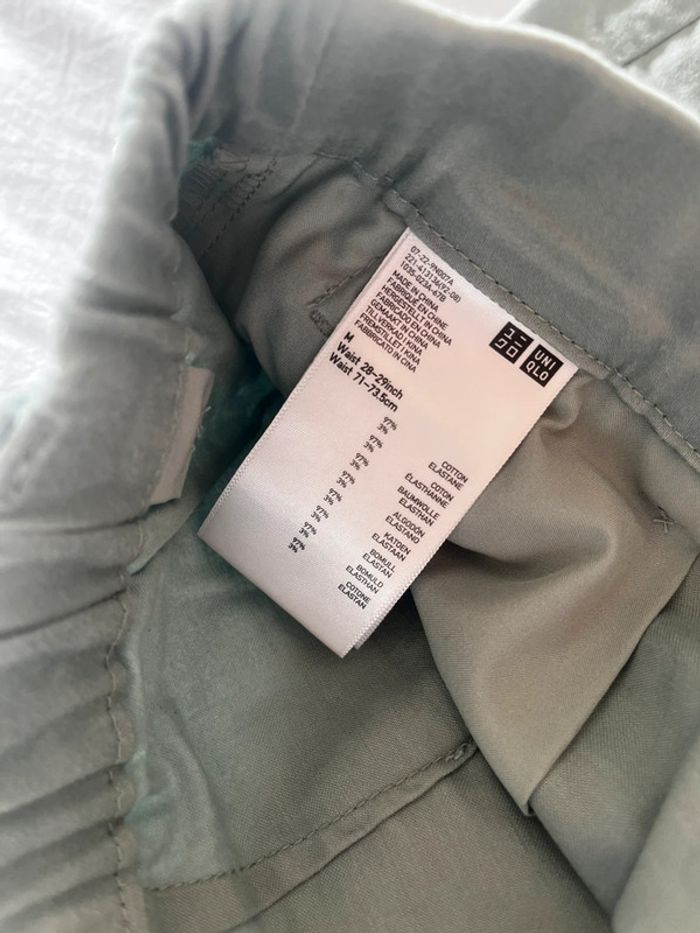 Short taille haute uniqlo léger turquoise - photo numéro 3