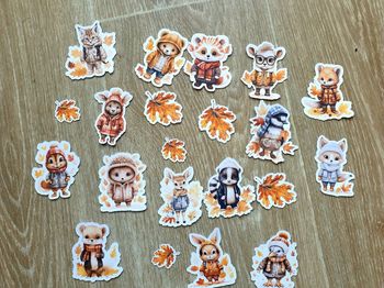 Die cut animaux automne scrapbooking