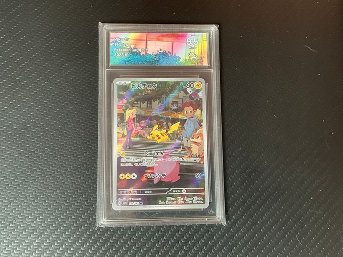 Carte Pokémon gradée 9.5 pikachu ar