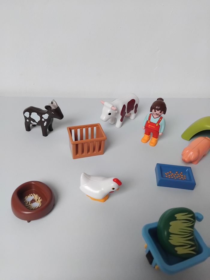 Playmobil 123 Animaux de  Ferme 71158 Complet 🐄 - photo numéro 2