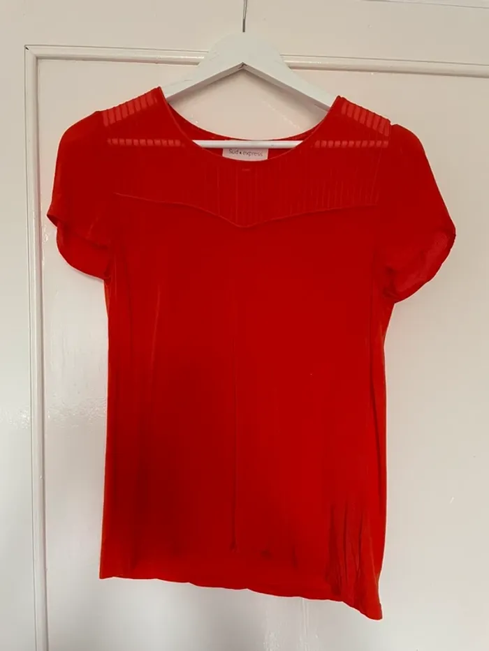 Tee-shirt manches courtes  orange Sud Express