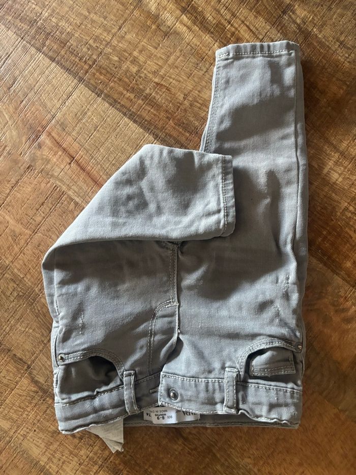 Jean Slim ZARA Baby Boy Gris T.74 (6-9 Mois) - Souple & Confort - photo numéro 2