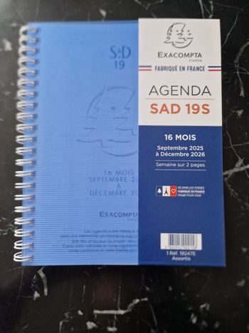 Agenda Exacompta bleu neuf