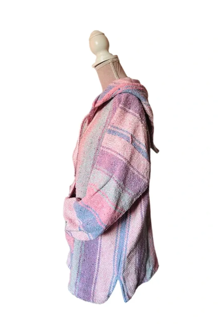 🌸💜Baja Hoodie artisanal boho ethnique Made in Mexico ethnic festival vibes sweat🌸💜 - photo numéro 7