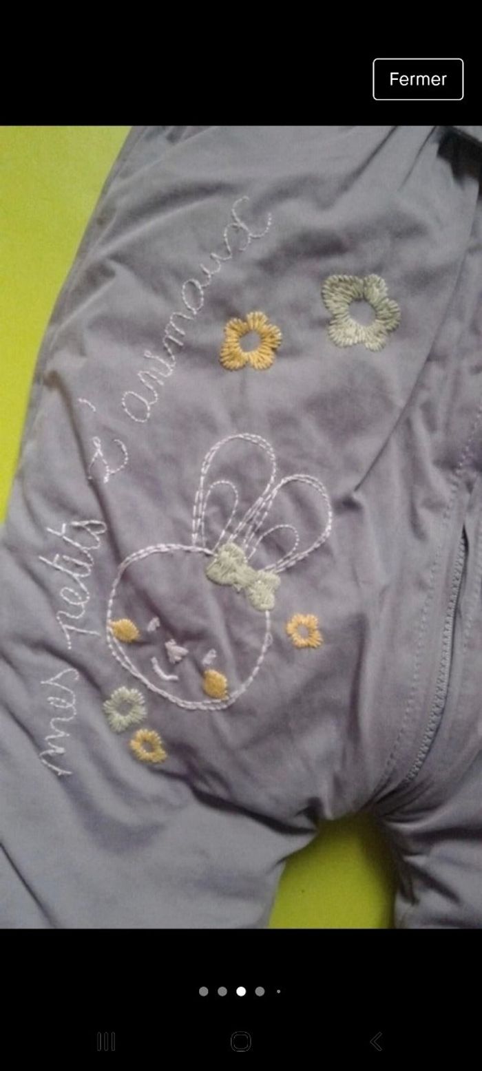 Combinaison lapin violette hiver chaude - photo numéro 3